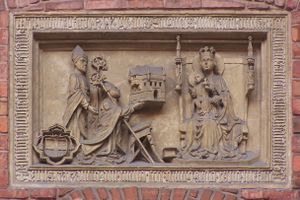 Kraków - Collegium Maius - Płaskorzeźba 01.jpg