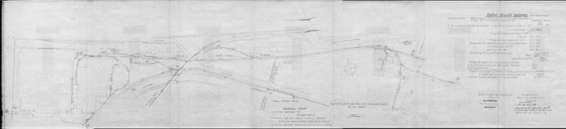 Plan bocznicy Fabryku Lin i Drutu